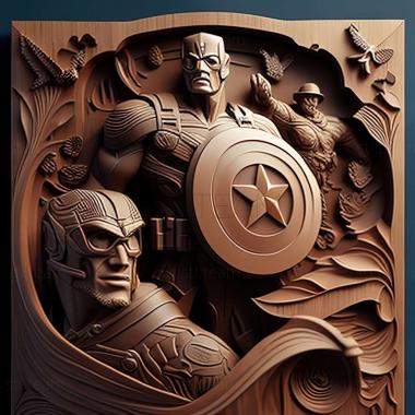 3D model Captain America and the Avengers game (STL)